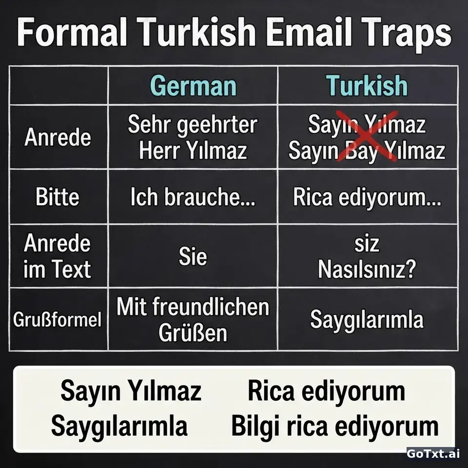 Formelle E-Mails auf Türkisch: 4 Fallen, die dich sofort als Nicht-Muttersprachler verrate — illustration | GoTxt