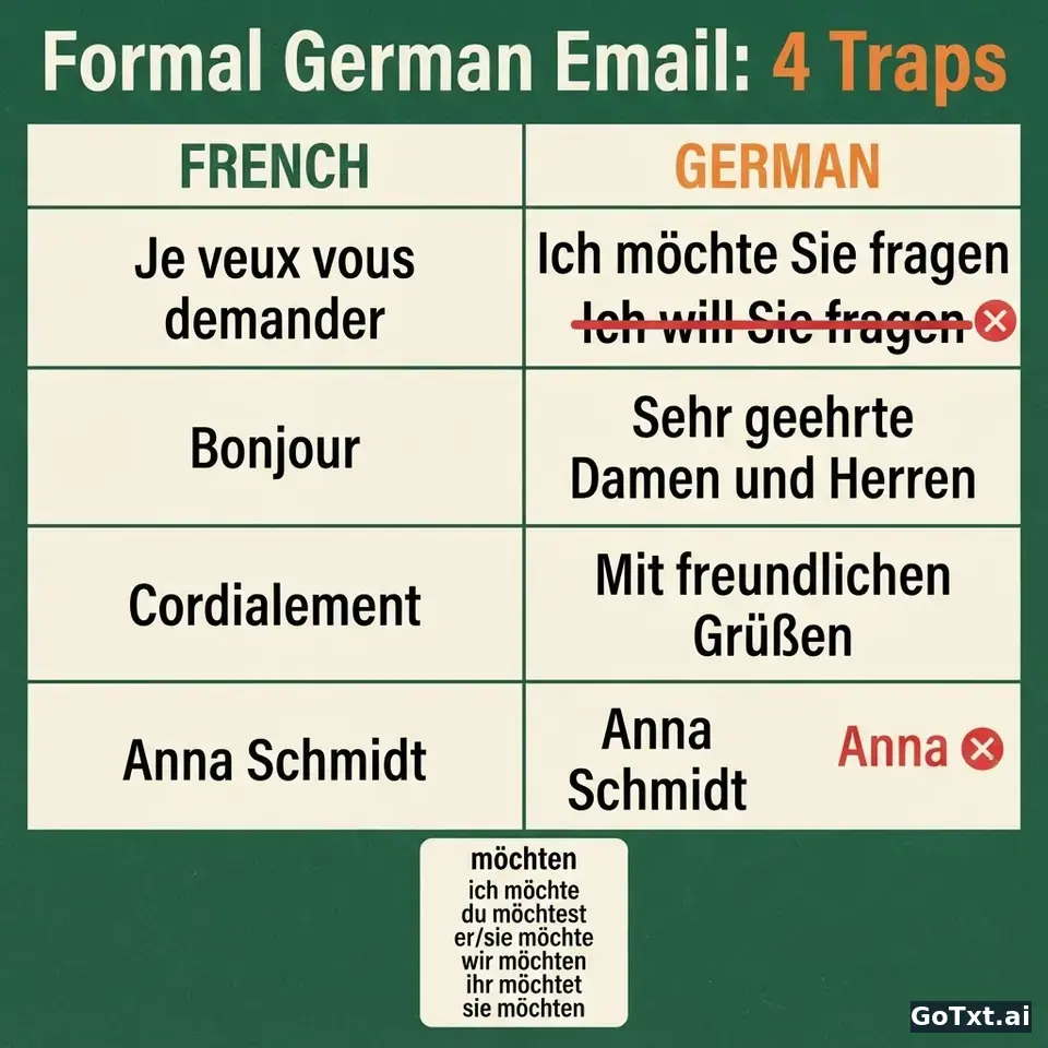E-mails professionnels en allemand : 4 pièges qui trahissent un francophone — illustration | GoTxt