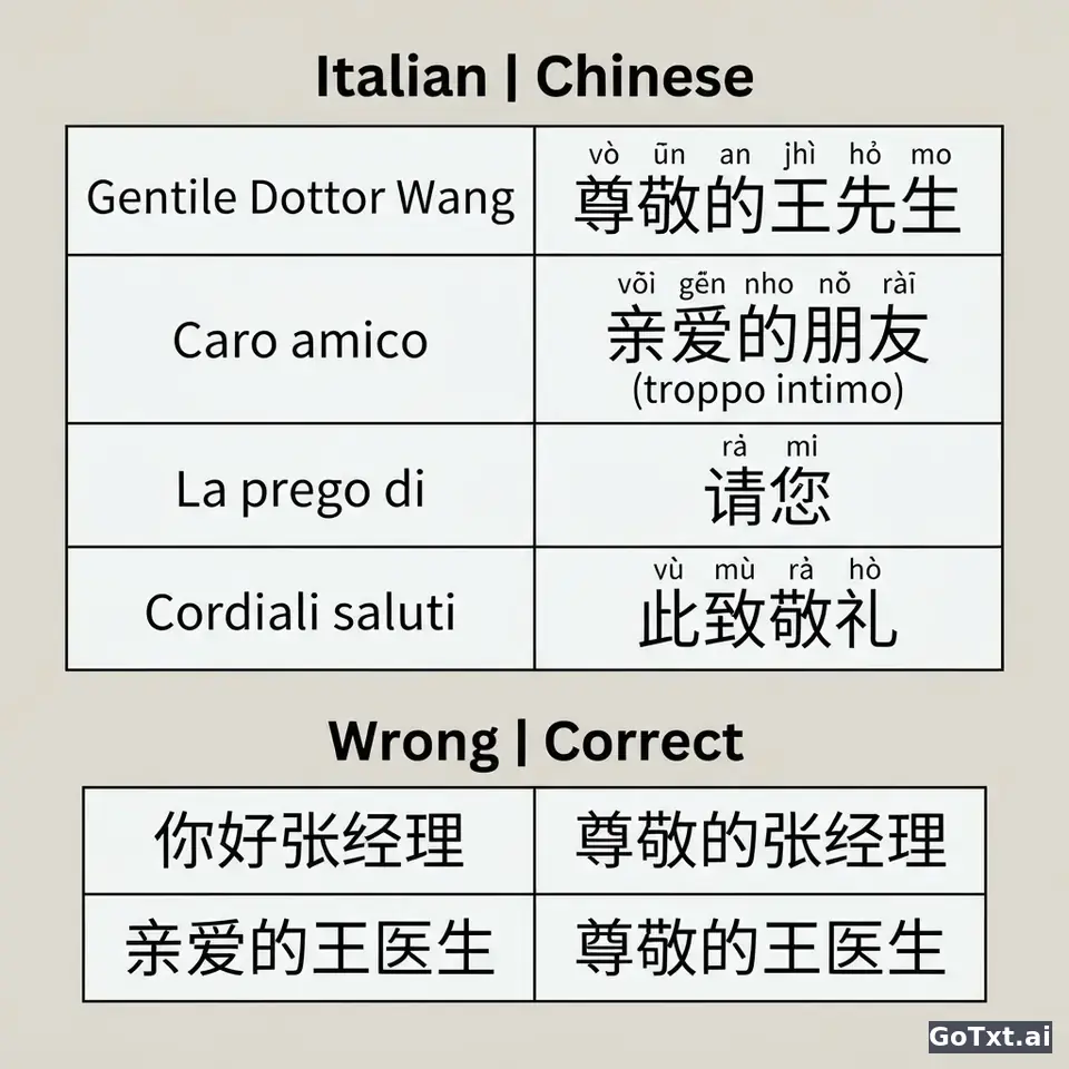 Email formali in cinese: 4 trappole che rivelano subito che non sei madrelingua — illustration | GoTxt
