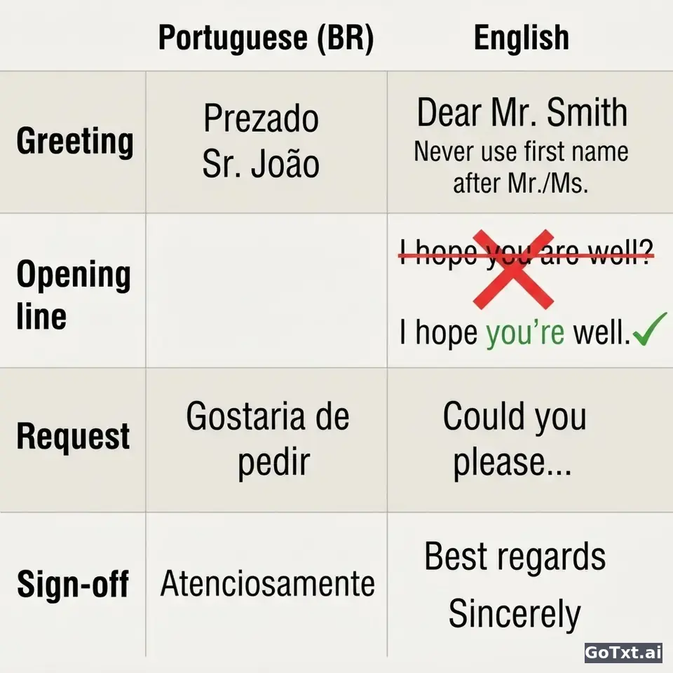 E-mails formais em inglês: 4 armadilhas que entregam que você não é nativo — illustration | GoTxt