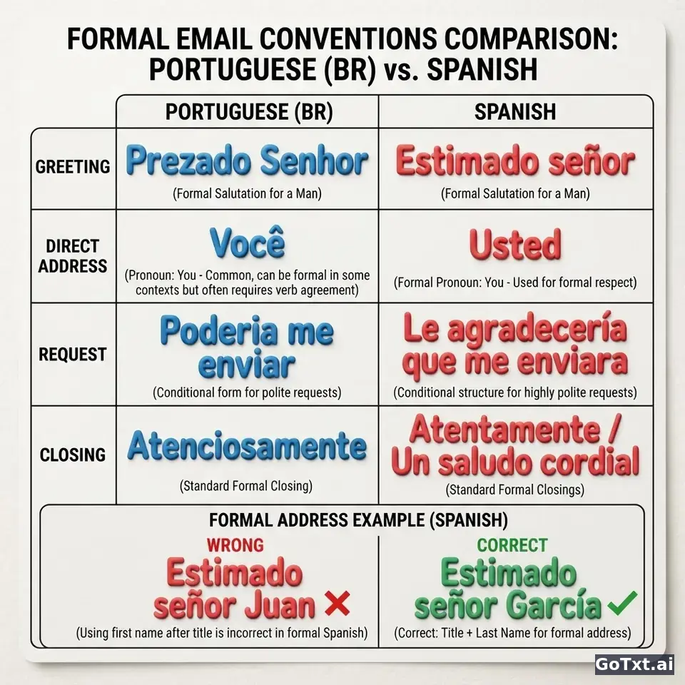 E-mails formais em espanhol: 4 armadilhas que entregam que você não é nativo — illustration | GoTxt