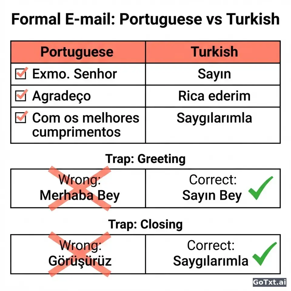 E-mails formais em turco: 4 armadilhas que revelam logo que não és nativo — illustration | GoTxt