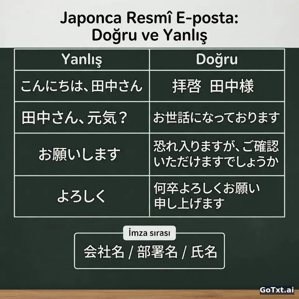 Japonca Resmî E-postalar: Anında Yabancı Olduğunuzu Belli Eden 4 Tuzak — illustration | GoTxt