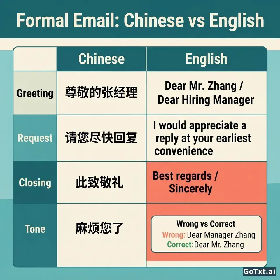 商务邮件礼仪：4个陷阱让你瞬间暴露"不是母语者" — illustration | GoTxt