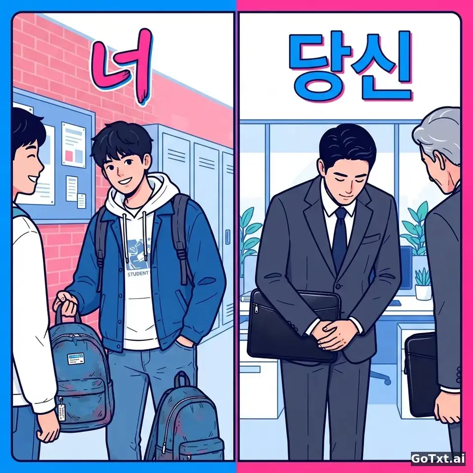 أنت أم حضرتك؟ كيف تخاطب الكوريين دون أن تُحرج نفسك — illustration | GoTxt