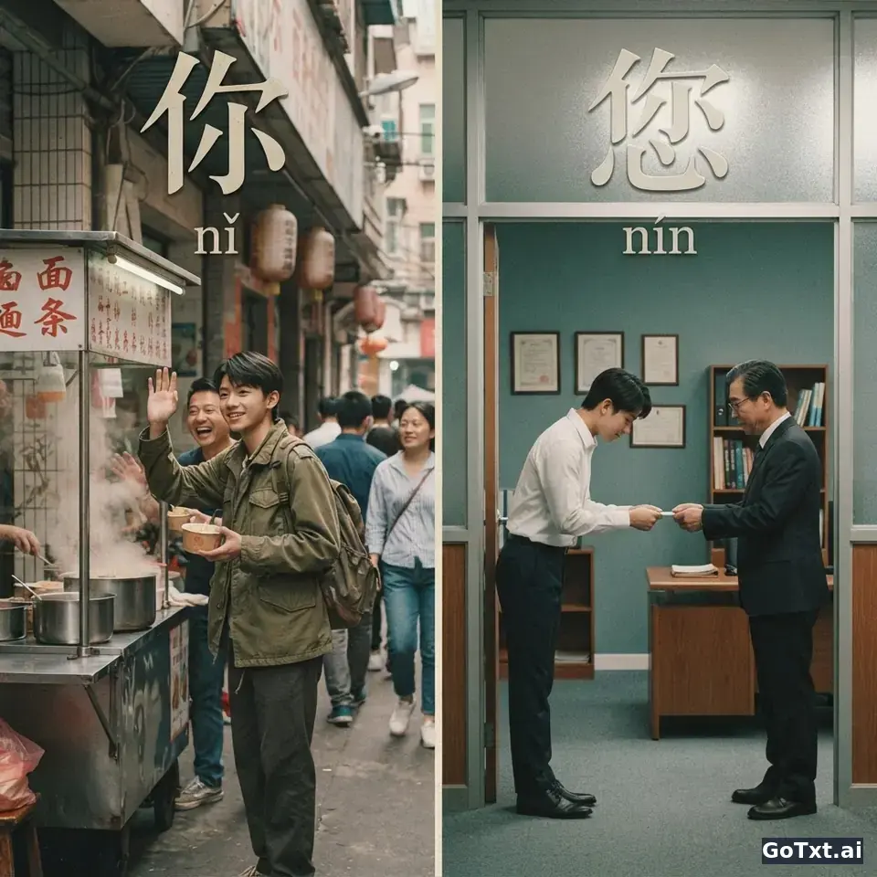 Du oder Sie? So triffst du im Chinesischen den richtigen Ton — illustration | GoTxt