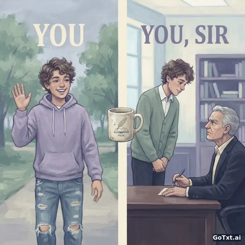 Du oder Sie? So triffst du im Englischen den richtigen Ton — illustration | GoTxt