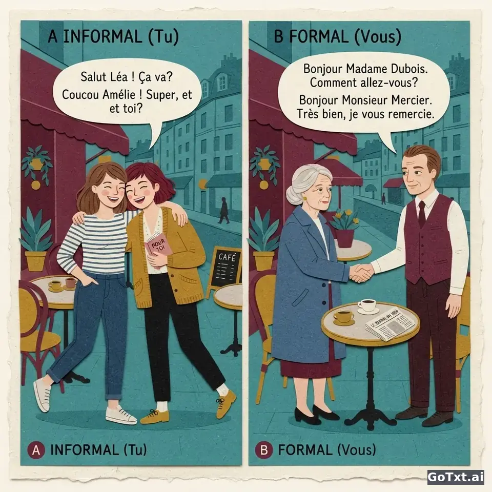 Du oder Sie auf Französisch: **tu** und **vous** richtig einsetzen — illustration | GoTxt