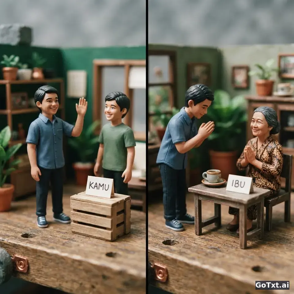 Du oder Sie auf Indonesisch? So triffst du den richtigen Ton — illustration | GoTxt