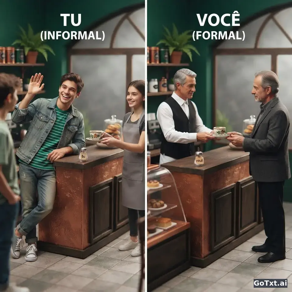 Du oder Sie auf Portugiesisch: **tu**, **você** und wann du was benutzt — illustration | GoTxt