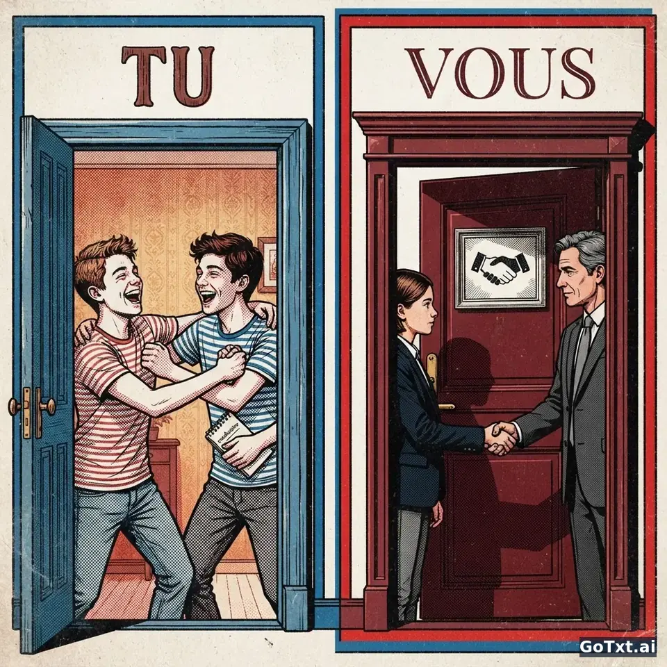 Tu or Vous? How to Address People in French Without Sounding Rude — illustration | GoTxt