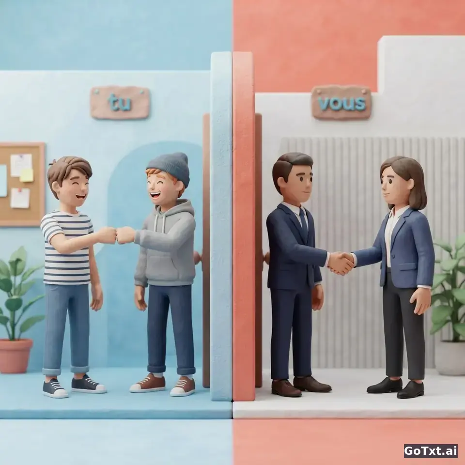 Tú o usted en francés: **tu** y **vous** sin meter la pata — illustration | GoTxt
