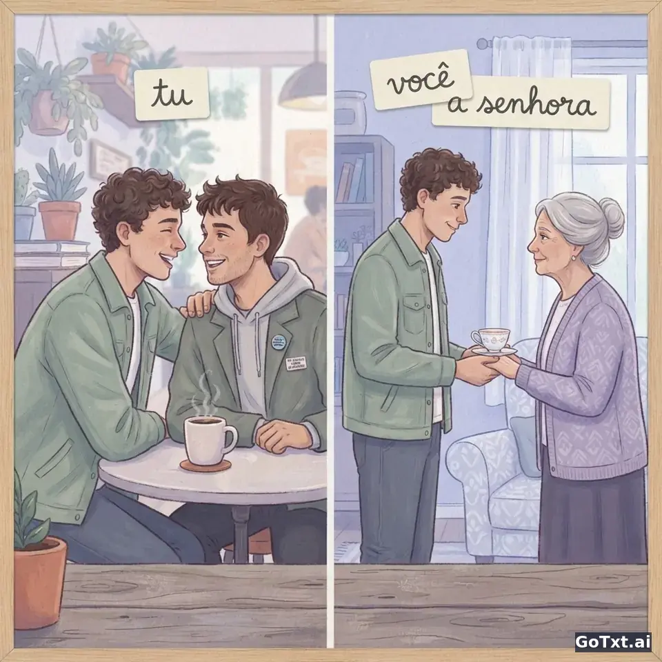 Tú o você: cómo tratar a un portugués sin meter la pata — illustration | GoTxt