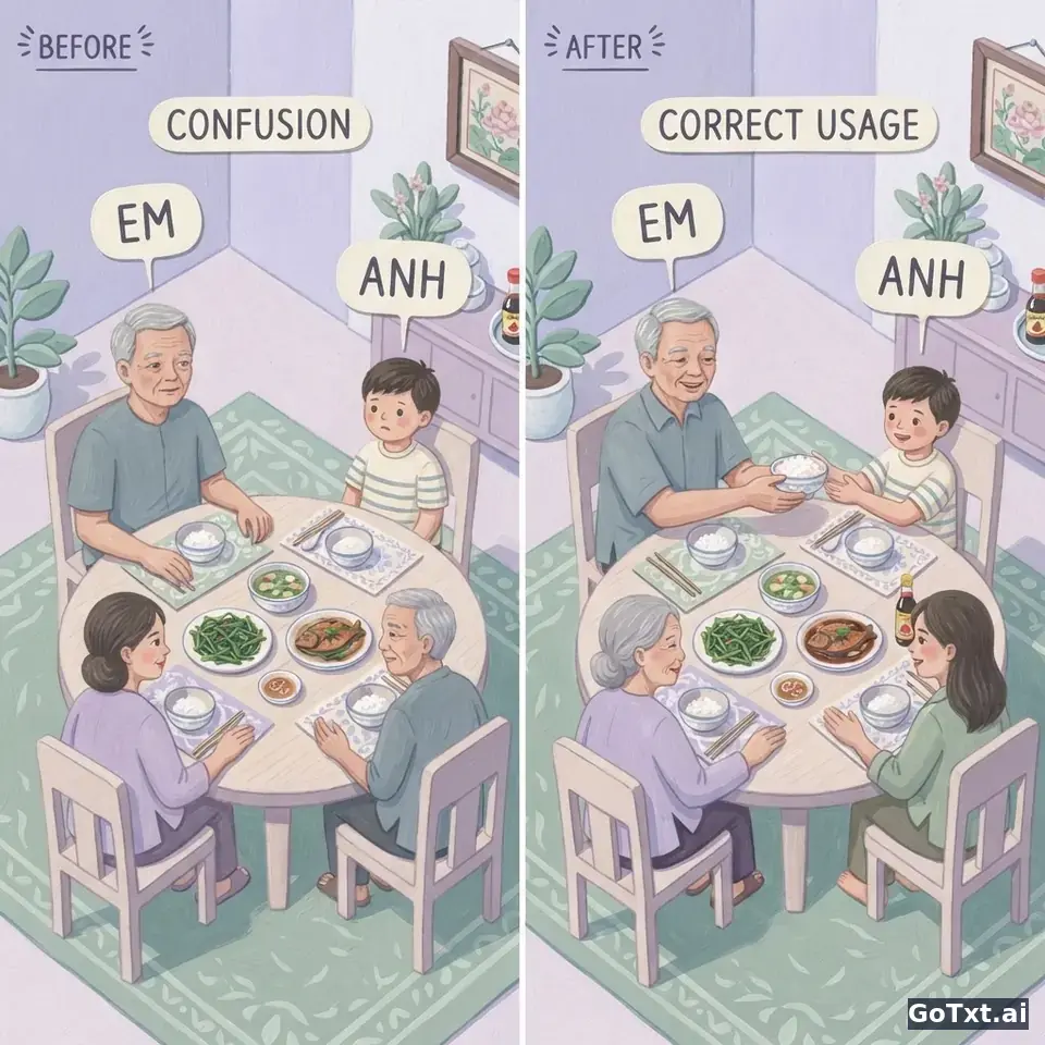 Tu ou vous en vietnamien : comment choisir le bon « pronom » sans vexer personne — illustration | GoTxt