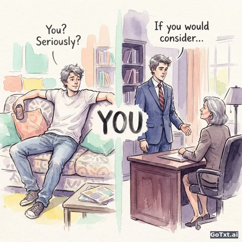 Tu o Lei? Come dare del "tu" e del "lei" in inglese senza fare figuracce — illustration | GoTxt