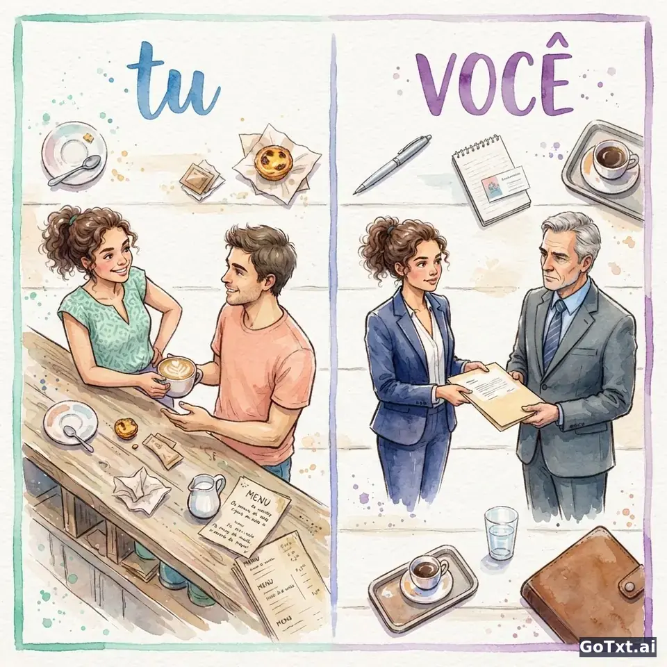 Tu o você? Come dare del tu e del lei in portoghese senza fare figuracce — illustration | GoTxt