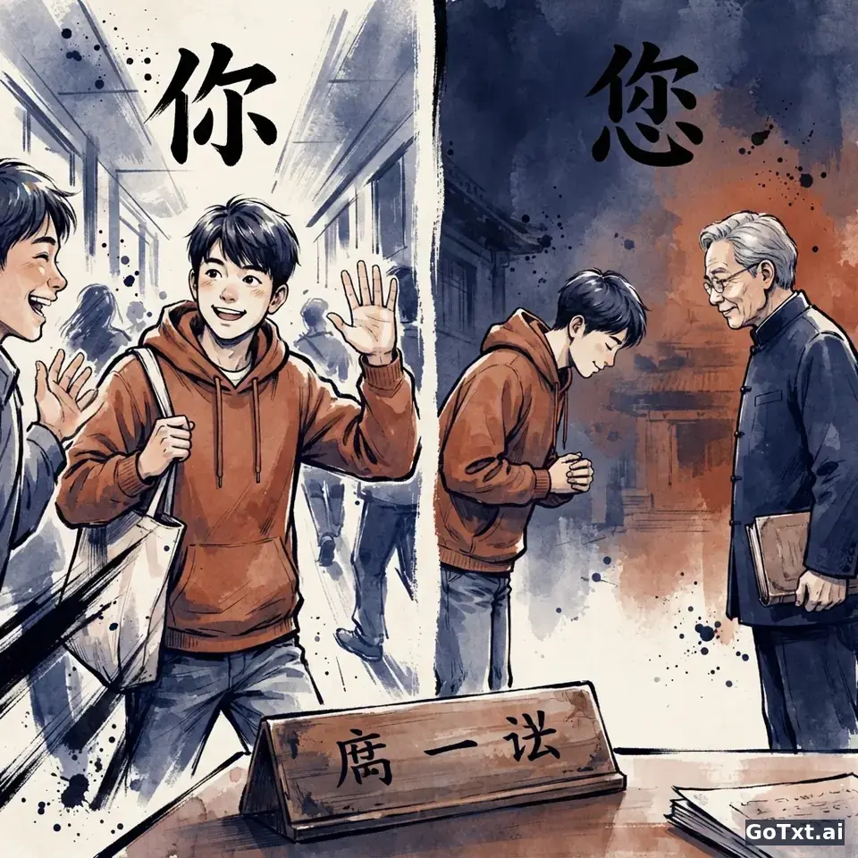 Você ou 你? Como tratar as pessoas em chinês sem passar por mal-educado — illustration | GoTxt