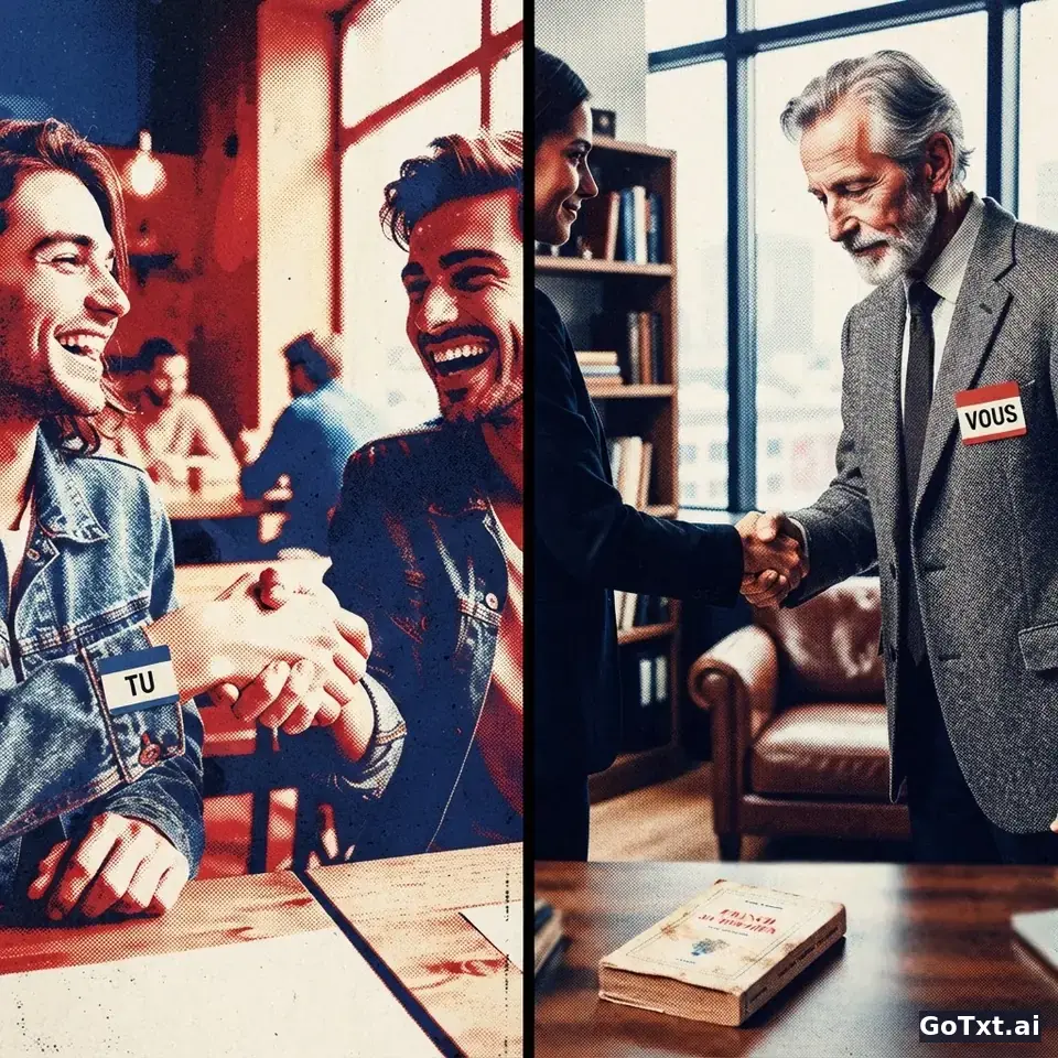 Tu ou vous? Como tratar as pessoas em francês sem parecer rude — illustration | GoTxt