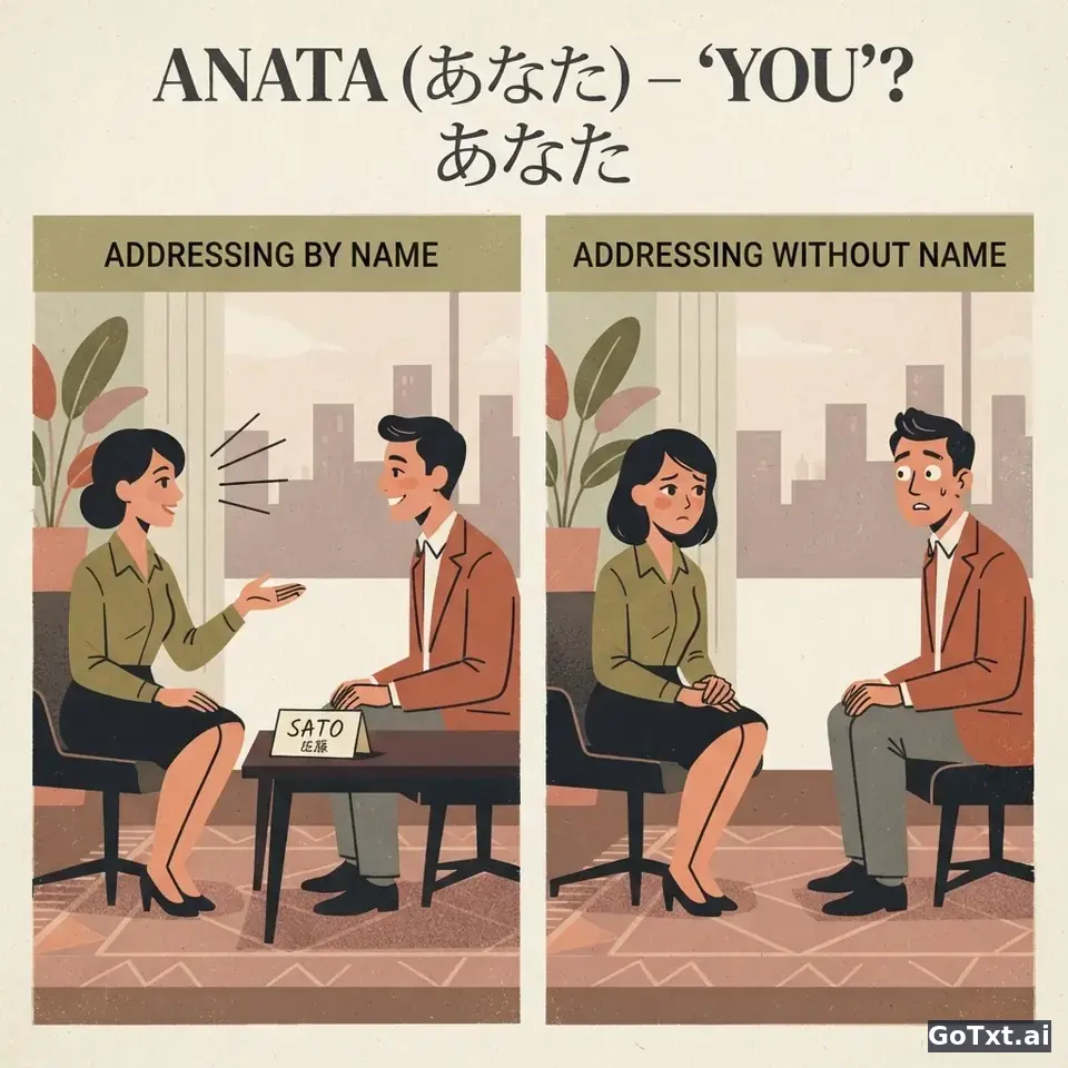 Você ou você? Como escolher o tratamento certo em japonês (e não pagar mico) — illustration | GoTxt