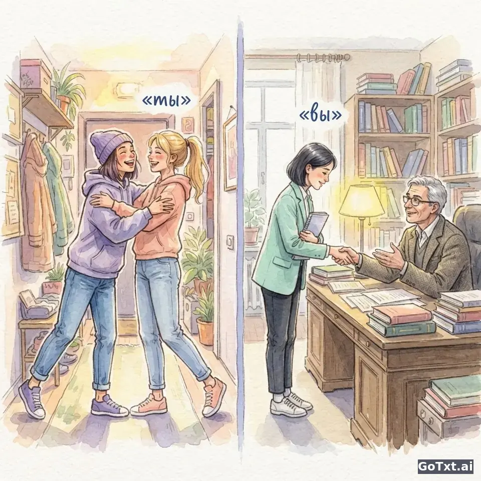 **Ты** ou **вы**? O guia honesto para não ofender ninguém em russo — illustration | GoTxt