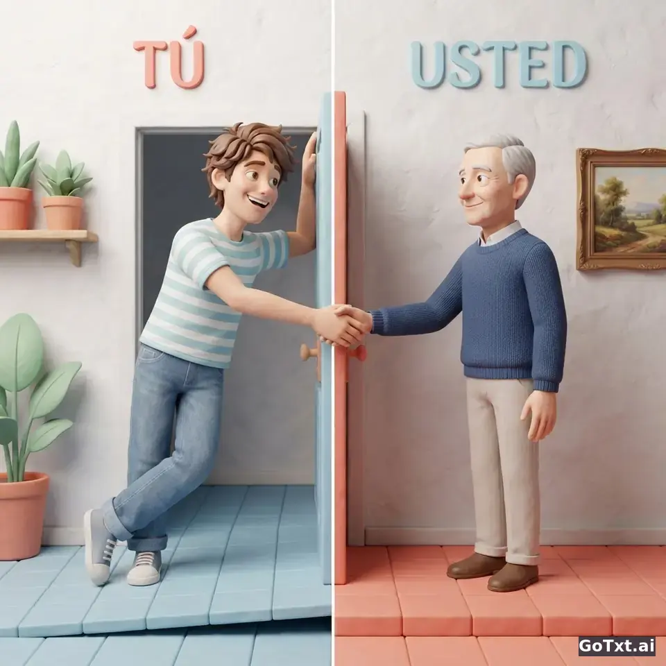 Tú ou usted? Como tratar as pessoas em espanhol sem parecer mal-educado — illustration | GoTxt