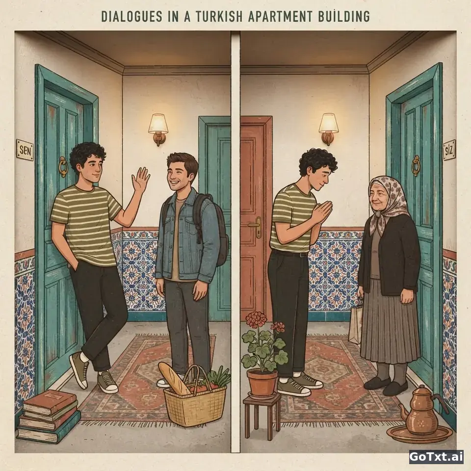 Sen ou Siz? Como tratar as pessoas em turco sem parecer mal-educado — illustration | GoTxt