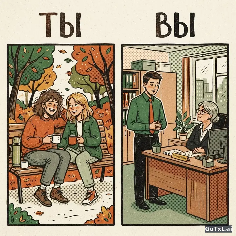 Rusçada "ты" mı "вы" mı? Doğru hitap etmenin incelikleri — illustration | GoTxt