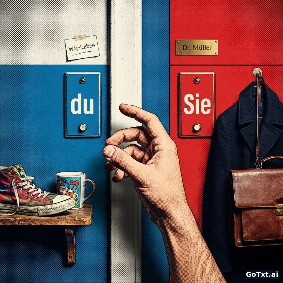德语里的“你”到底该怎么说：du 还是 Sie？ — illustration | GoTxt