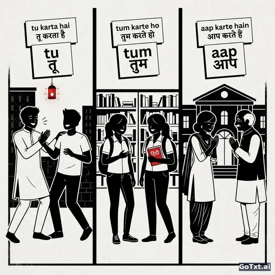 你、您还是"他"？印地语称呼里的三档分寸 — illustration | GoTxt