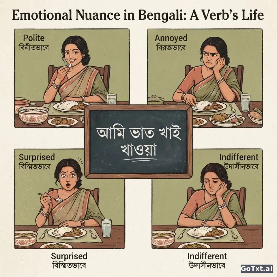 Bengali Grammar Traps: Why Your "Correct" Sentences Sound Foreign — illustration | GoTxt