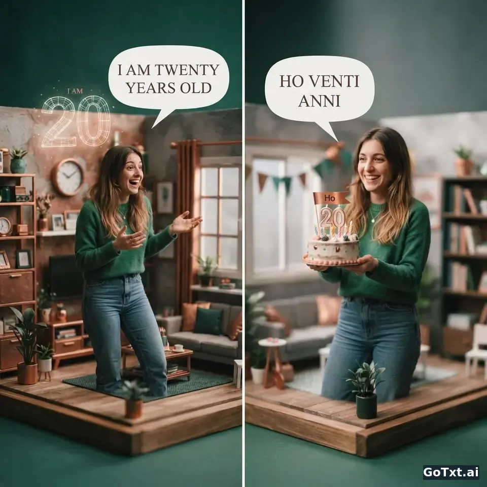 Grammar That Sounds Weird: 4 Italian Traps That Expose an English Speaker Instantly — illustration | GoTxt