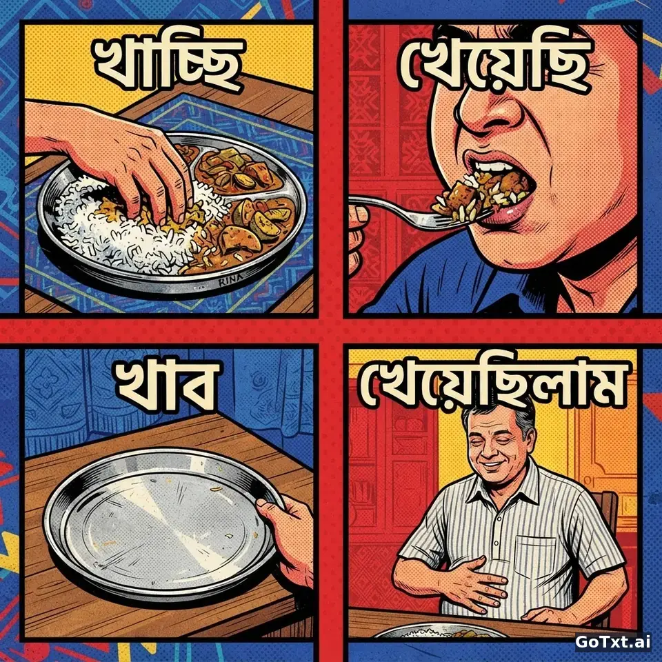 Gramática bengalí que suena rara: 4 trampas que delatan a un hispanohablante — illustration | GoTxt