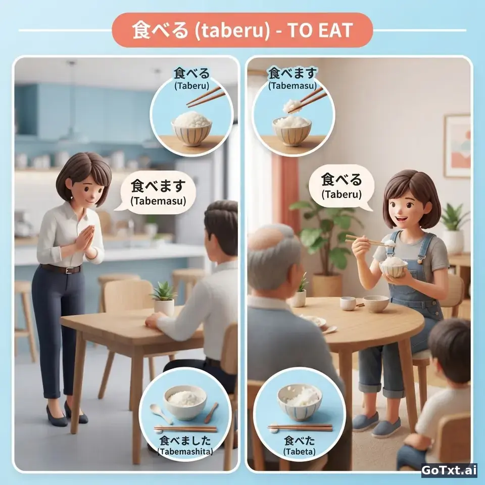 Gramática japonesa que suena rara: 4 trampas que delatan a un hispanohablante — illustration | GoTxt
