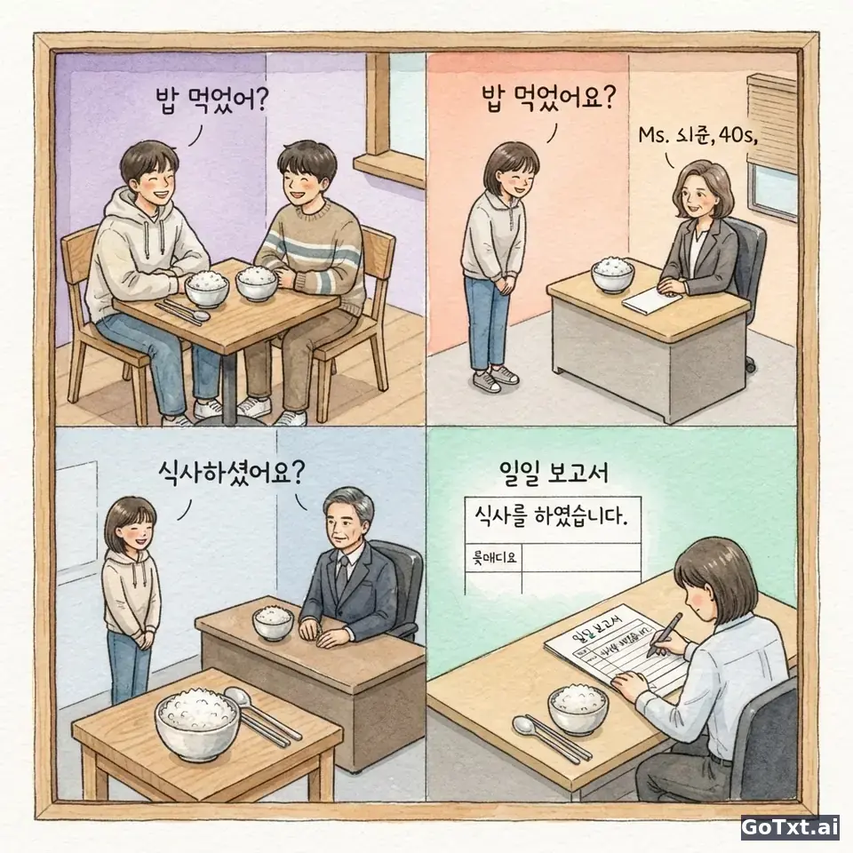 Gramática coreana que soa estranha: 4 armadilhas que denunciam logo um falante de portuguê — illustration | GoTxt