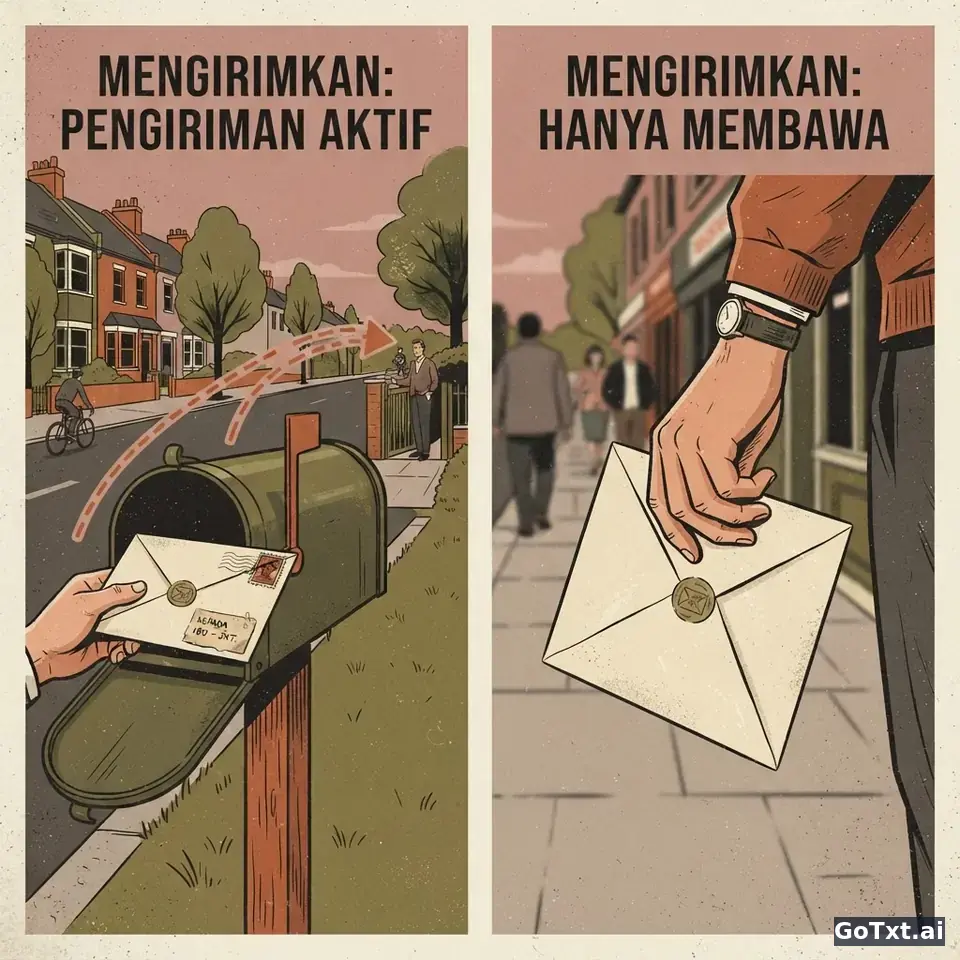 Der indonesische Verbstamm **-kan**: Warum „mengirimkan" so viele Nerven kostet — illustration | GoTxt