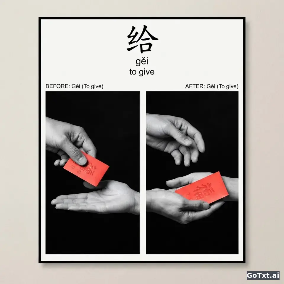 Le verbe 给 (gěi) en chinois : maîtriser enfin ses formes et ses pièges — illustration | GoTxt