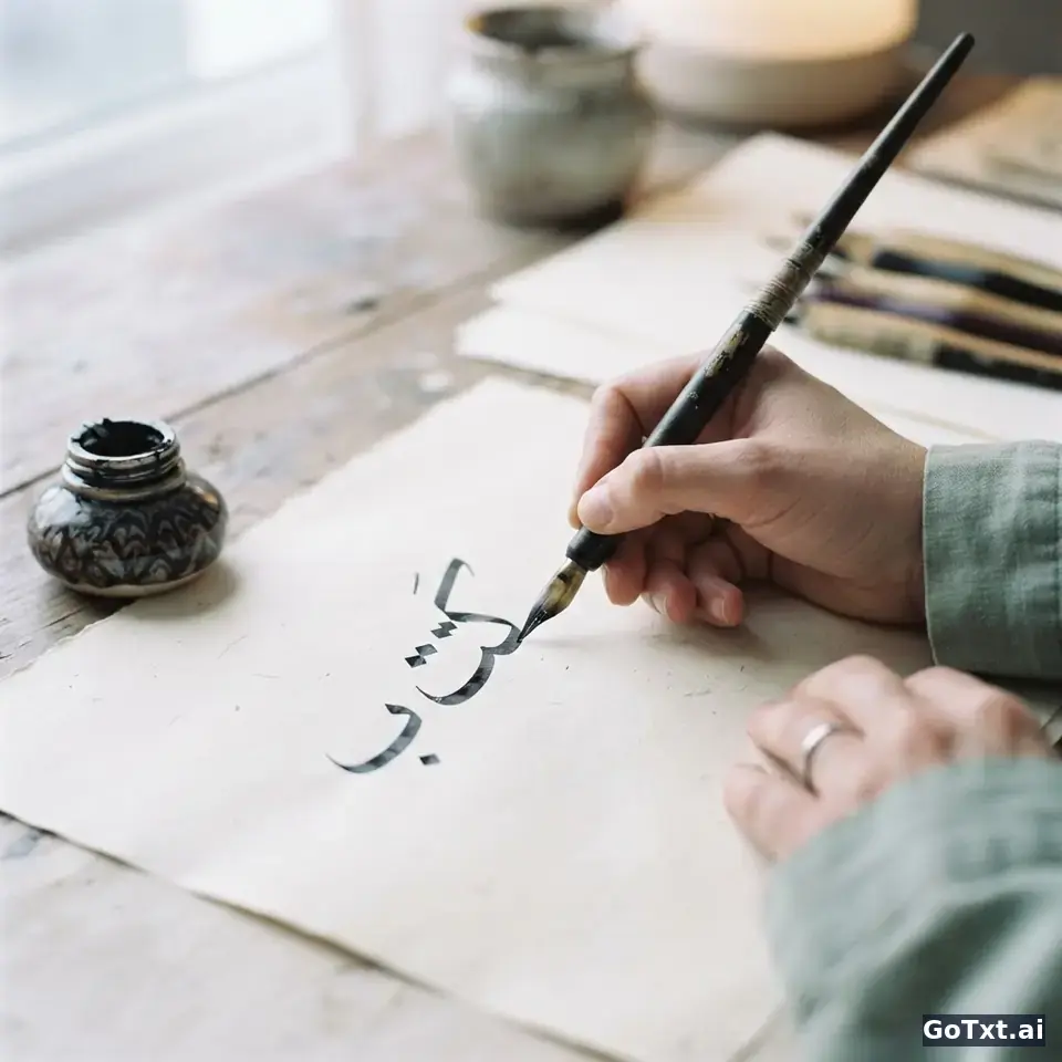 O verbo **كتب** em árabe: dominar as formas sem enlouquecer — illustration | GoTxt