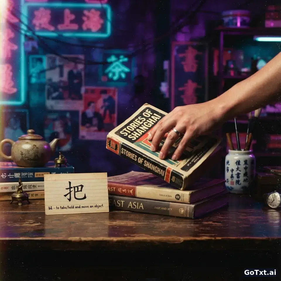 O verbo 把 (bǎ) em chinês: domine a gramática que muda tudo — illustration | GoTxt
