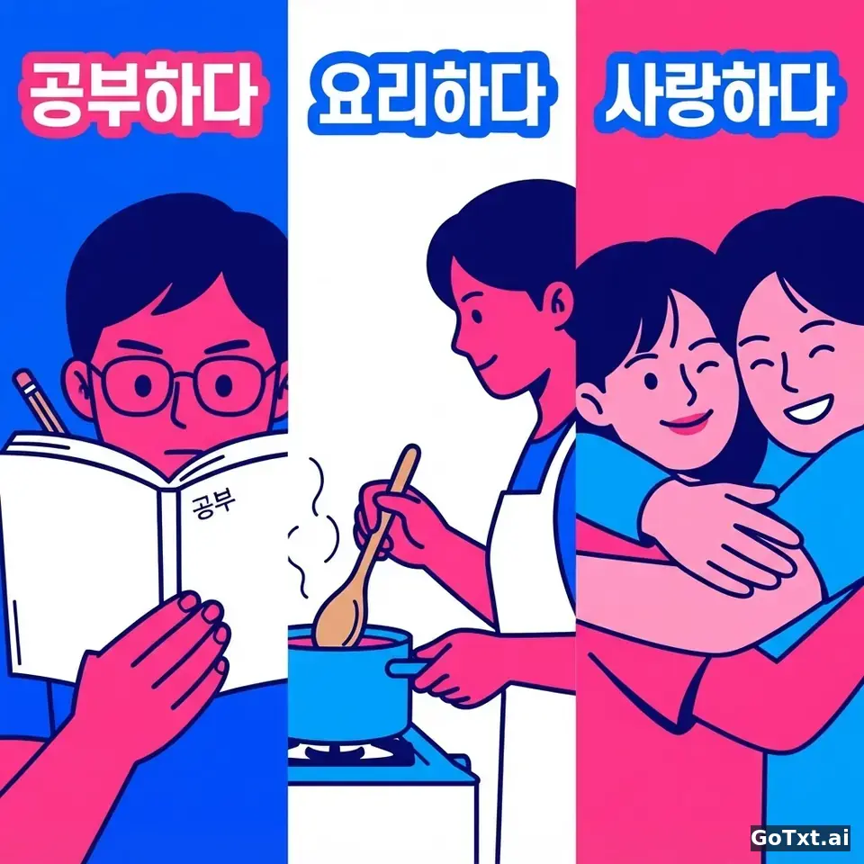Korece **하다** Fiili: Çekimleri, Tuzakları ve Akılda Kalıcı Yöntemler — illustration | GoTxt