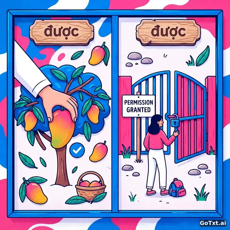 越南语最难动词「được」全解：一次搞懂它的所有形式和用法 — illustration | GoTxt