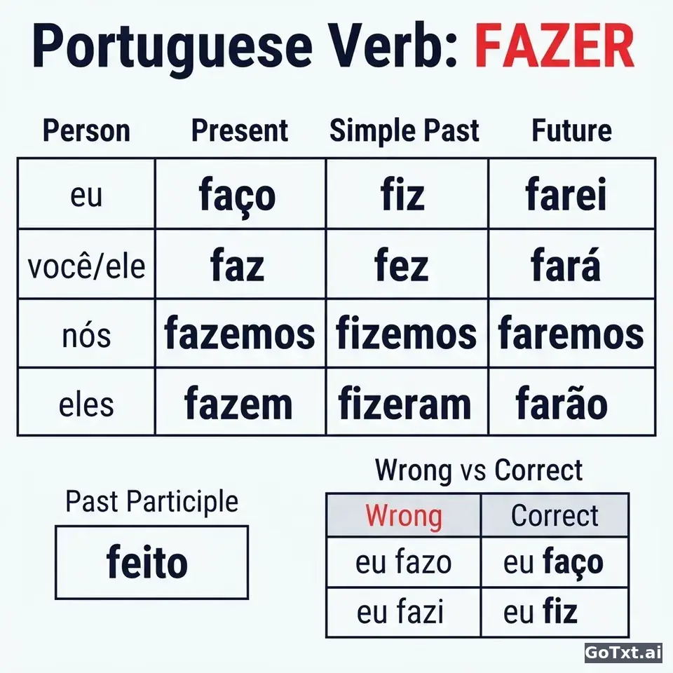 Irregular Verbs: One Verb, All Its Forms, Explained Step by Step — illustration | GoTxt