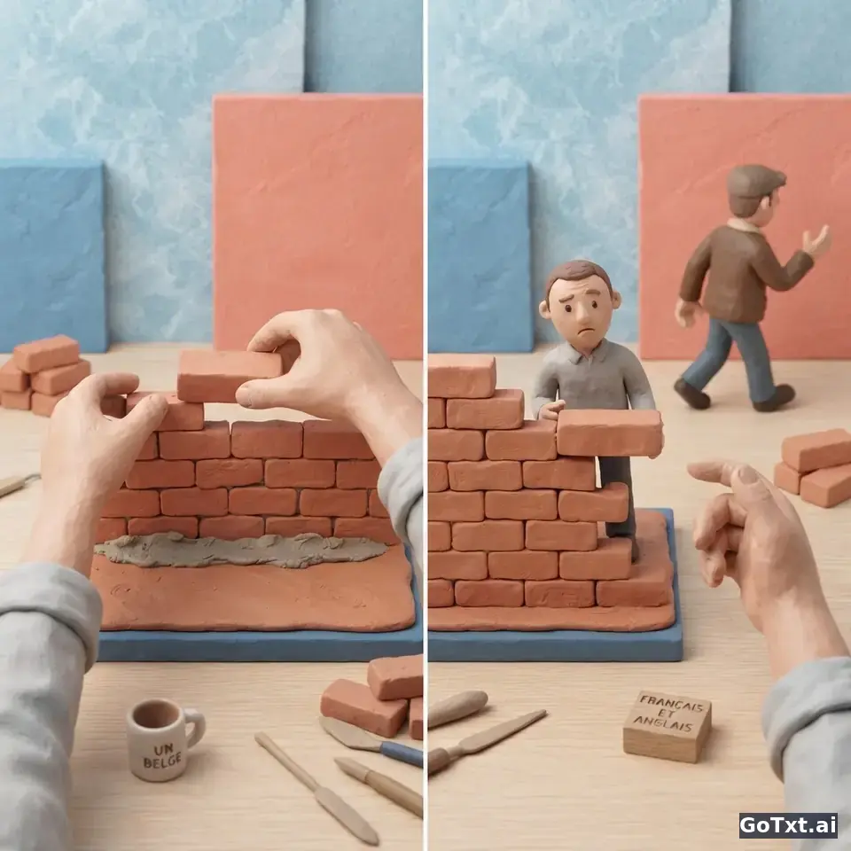 فكّ شيفرة النكتة الفرنسية: لماذا يضحك الفرنسيون على «البلجيكي» وعلى أنفسهم؟ — illustration | GoTxt