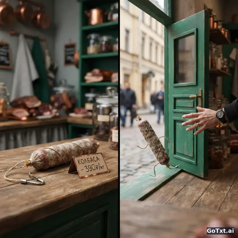 Decoding Russian Humor: What "Ёлки-палки" and a Runaway Sausage Teach You About the Langua — illustration | GoTxt