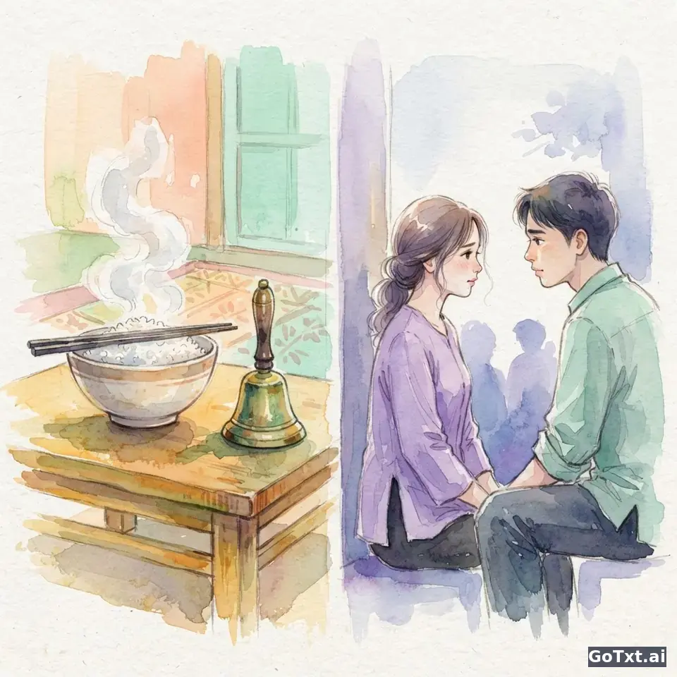 Décoder l'humour vietnamien : la blague du « ăn cơm trước kẻng » — illustration | GoTxt