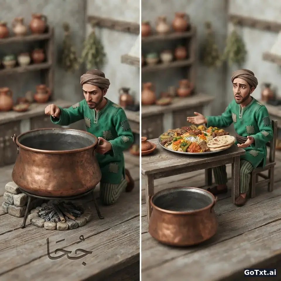 Arap Fıkralarında Dil ve Kültür: "Cuhâ" ve Kelime Oyunları — illustration | GoTxt