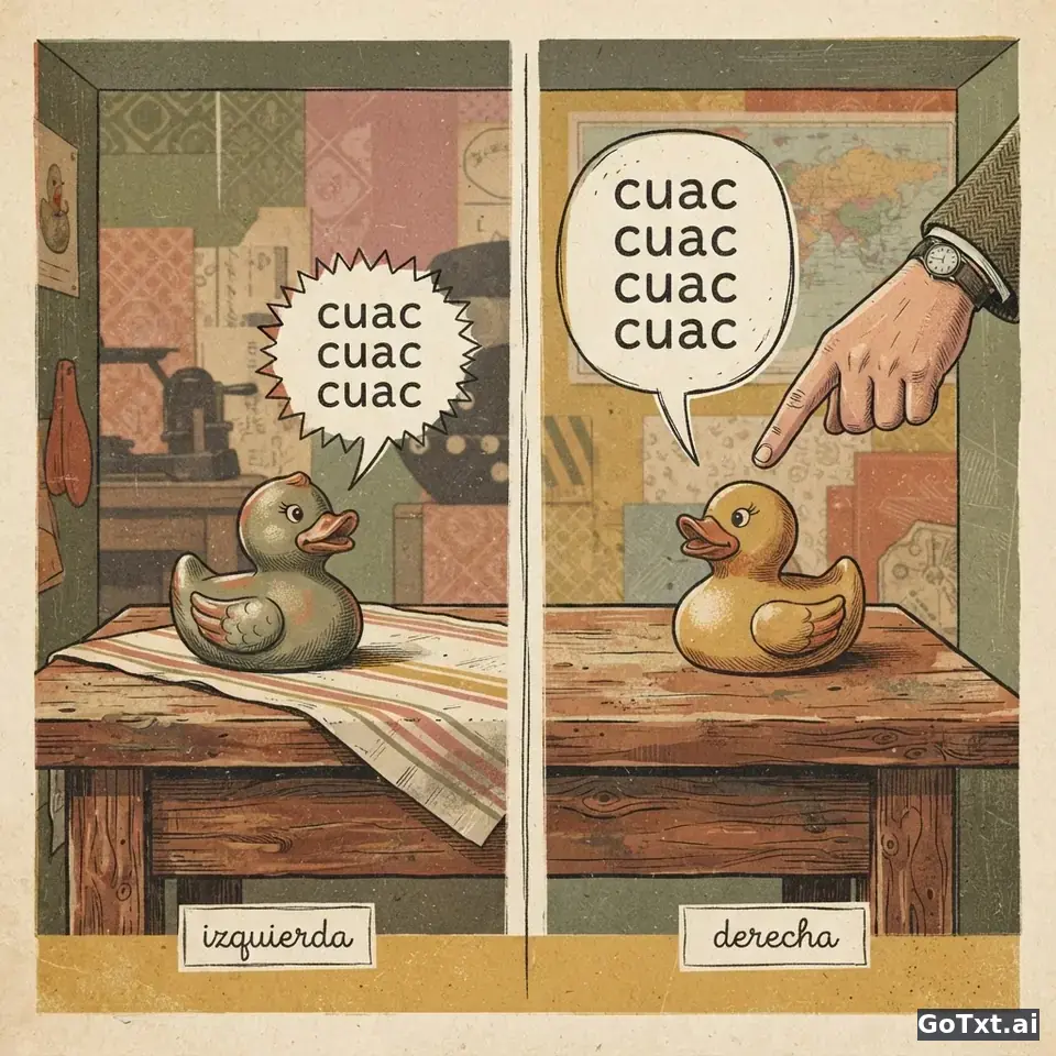 解码西语冷笑话：从「El chiste del pato」看语言与文化的双重幽默 — illustration | GoTxt